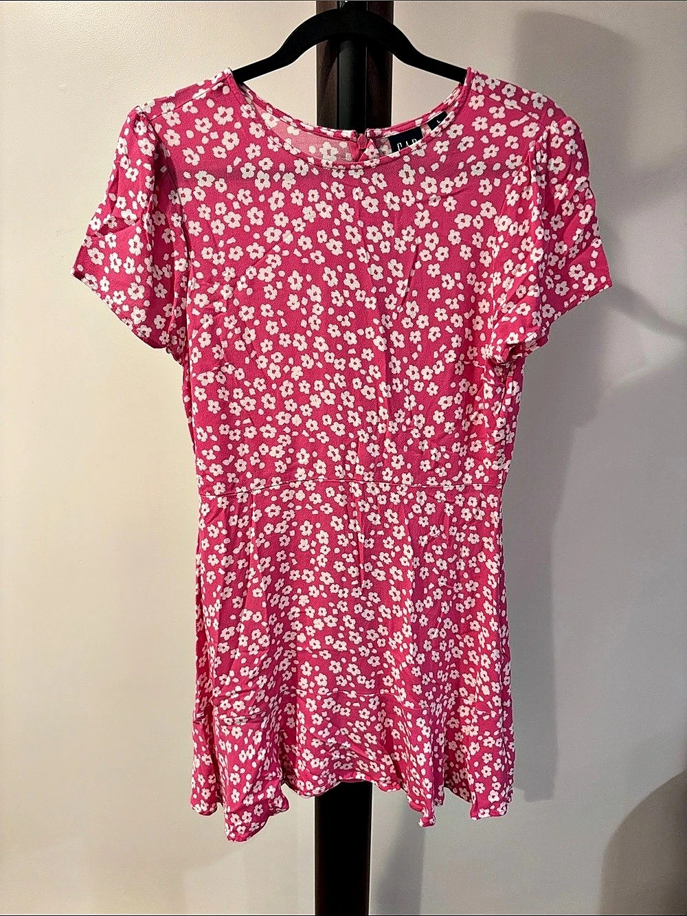 Gap floral tiered mini dress
